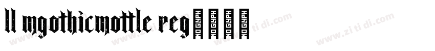 LL MGothicMottle Reg字体转换